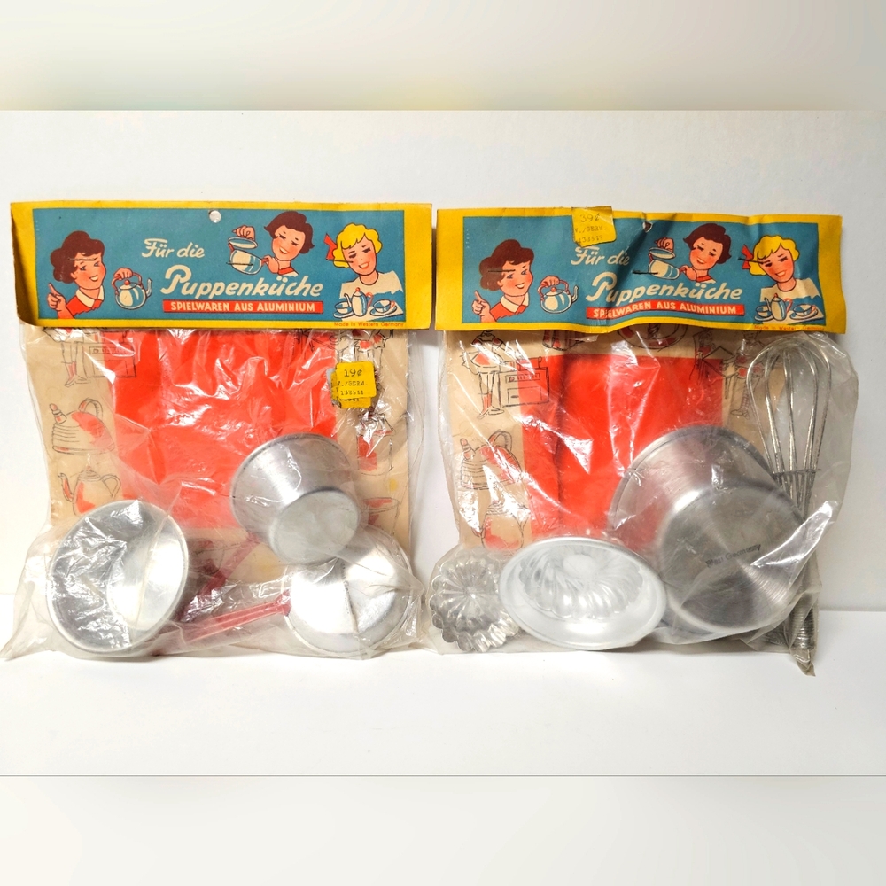 Für die Puppenküche (Vintage German Aluminum Kitchenware)